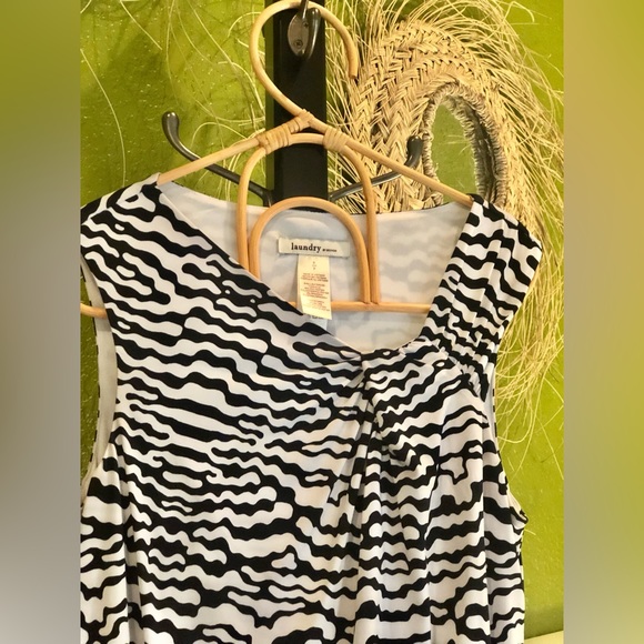 Zebra Print Laundry by Design Sleeveless Jersey Dress - Picture 2 of 9